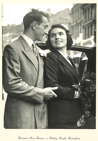 Mum and Dad on their wedding day